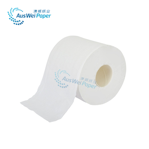 Rollo de papel higiénico reciclado, 2 capas, doble línea, estampado ZS150-02-10