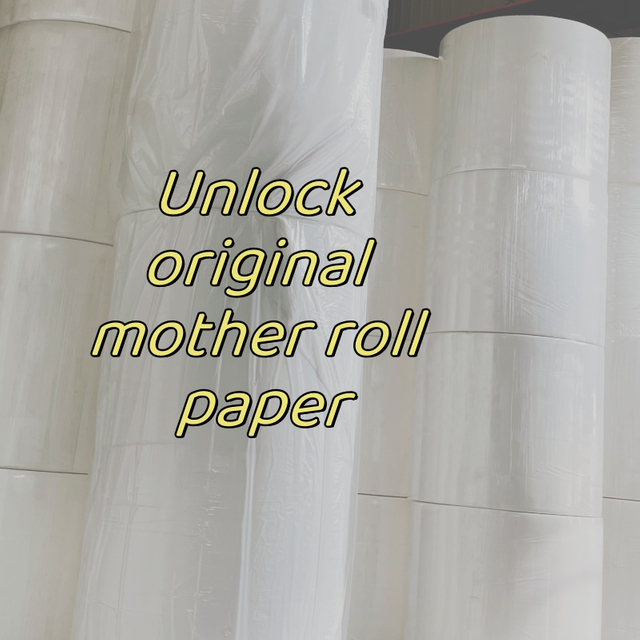 Precio de fábrica Rollo de papel gigante personalizado Rollo madre virgen Papel de vida premium metarial crudo con certificación ISO