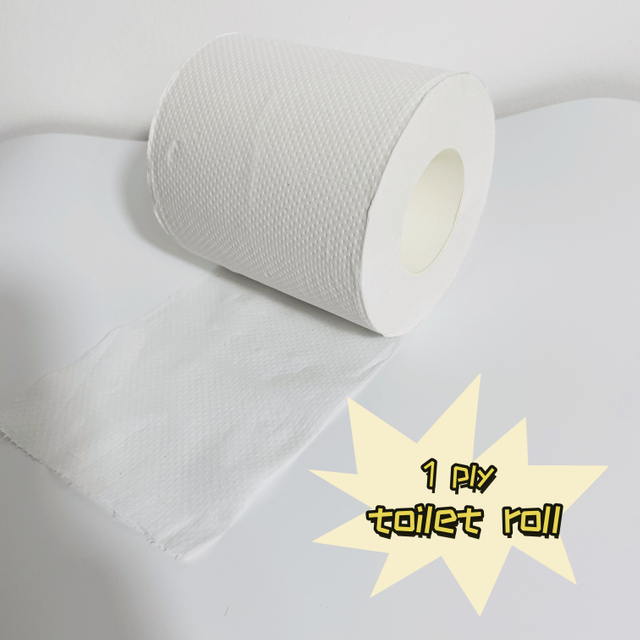 Ahorre el coste recicle el rollo de papel higiénico 85g, el rollo de papel grabado en relieve de 190 hojas, tejido de papel personalizado para hoteles