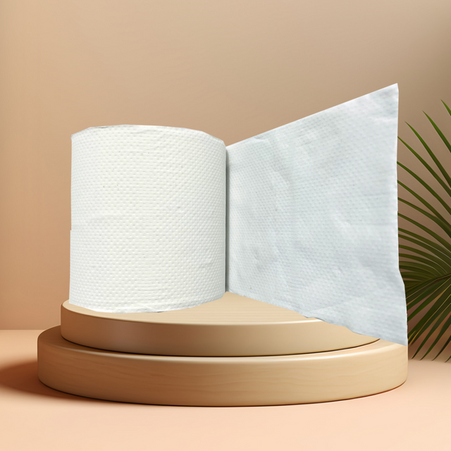 Rollo de papel higiénico de pulpa virgen con certificado ISO, 120g, rollo de papel gofrado de 2 capas, papel tisú personalizado-China