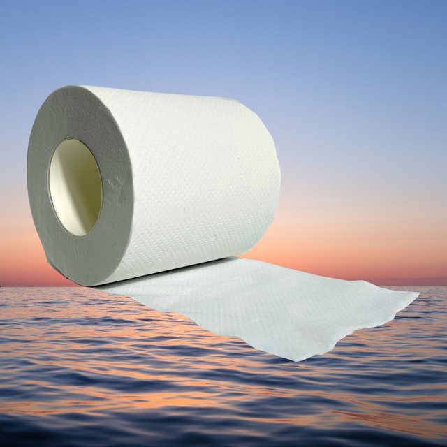 Certificado ISO Recycle120g Rollo de papel higiénico Rollo de papel gofrado de 2 capas Papel tisú personalizado para hoteles