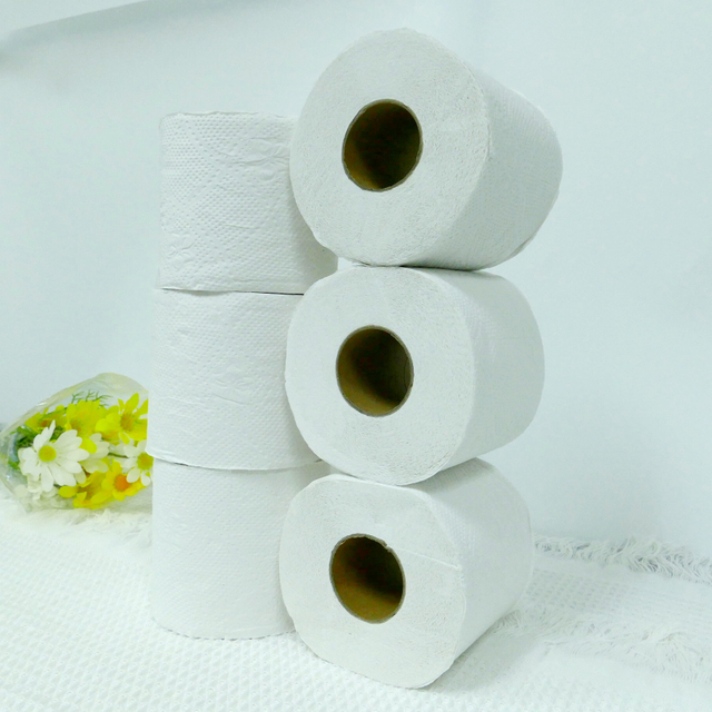 Australia elige productos de papel OEM papel higiénico reciclado papel tisú de gofrado de flores de 1-3 capas 