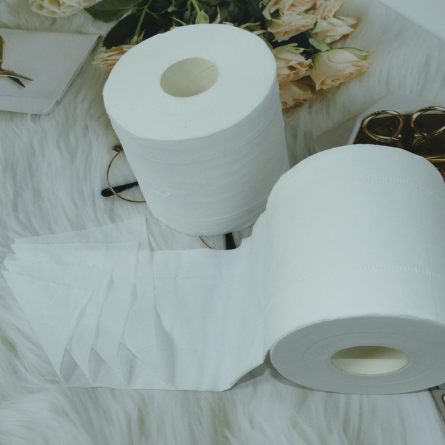 Rollo de papel personalizado de 200g, tejido de sal caliente de EE. UU., pulpa virgen, papel tisú desechable para baño, papel higiénico premium de peaje 